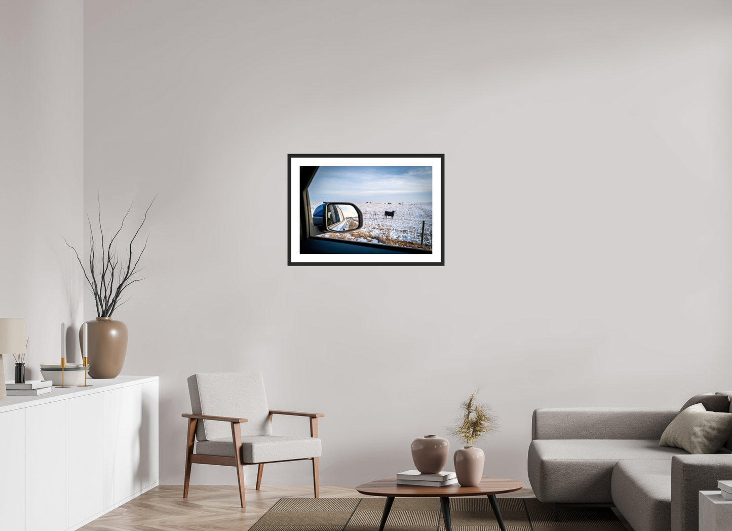 30 x 20″, Framed Prints Rearview Mirror
